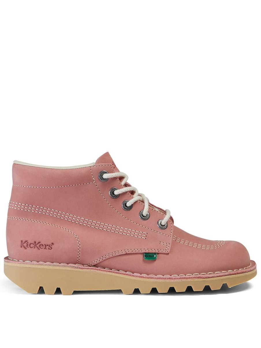 Shoes & Boots * | Kickers Kick Hi Nubuck Ankle Boot Pink