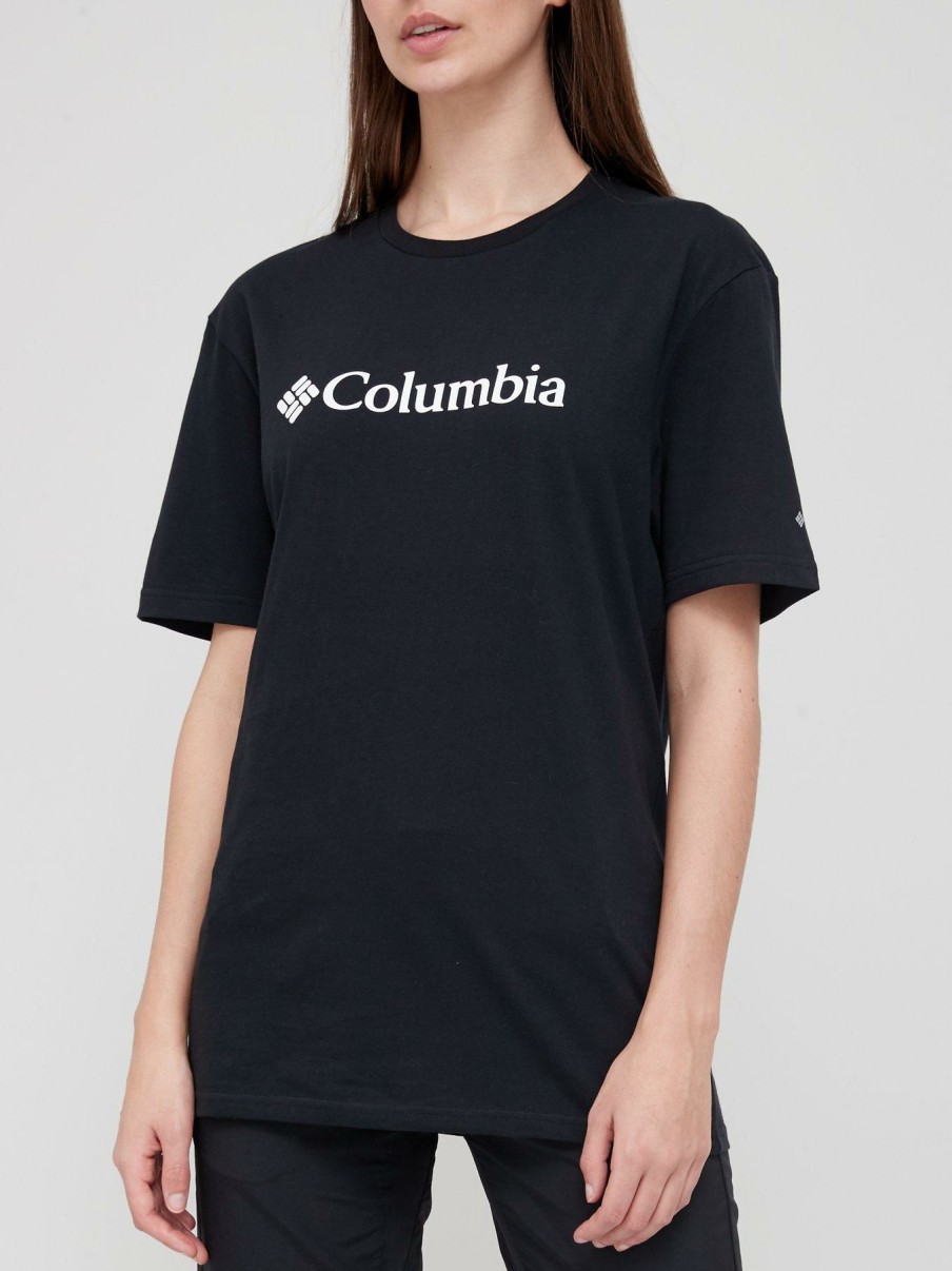 Tops & T-Shirts * | Columbia Basic Logo Short Sleeve T-Shirt Black