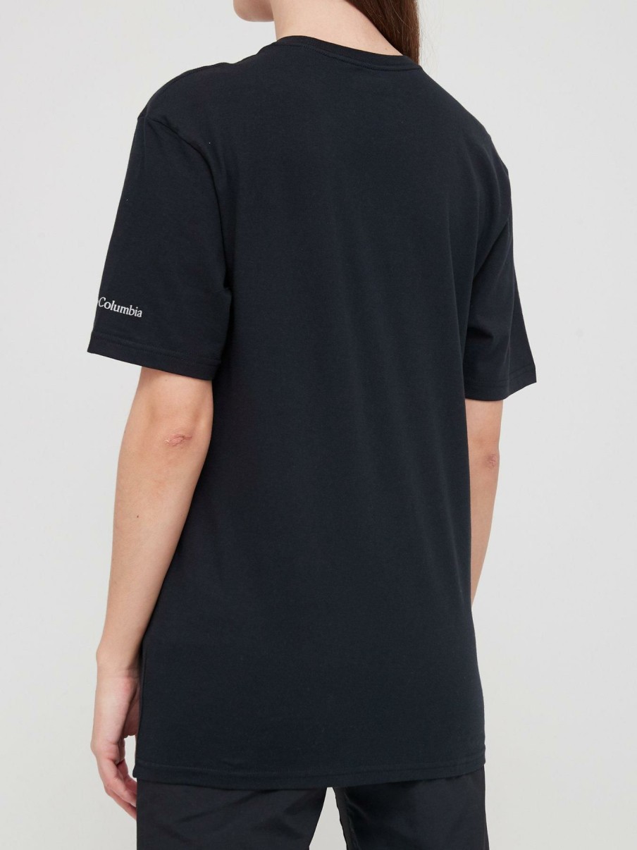 Tops & T-Shirts * | Columbia Basic Logo Short Sleeve T-Shirt Black