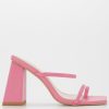 Shoes & Boots * | Raid Lorelie Heeled Sandal Pink