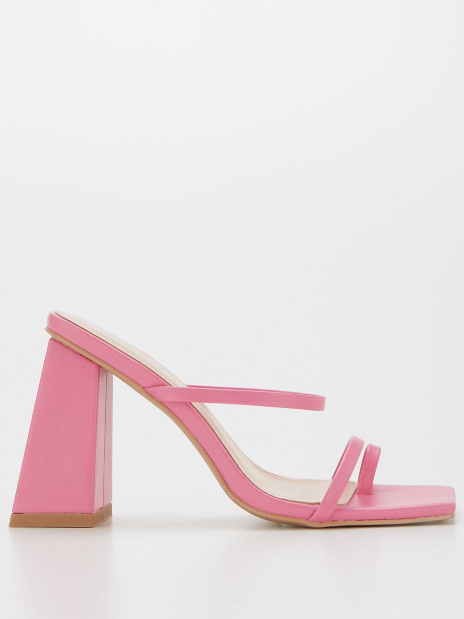 Shoes & Boots * | Raid Lorelie Heeled Sandal Pink