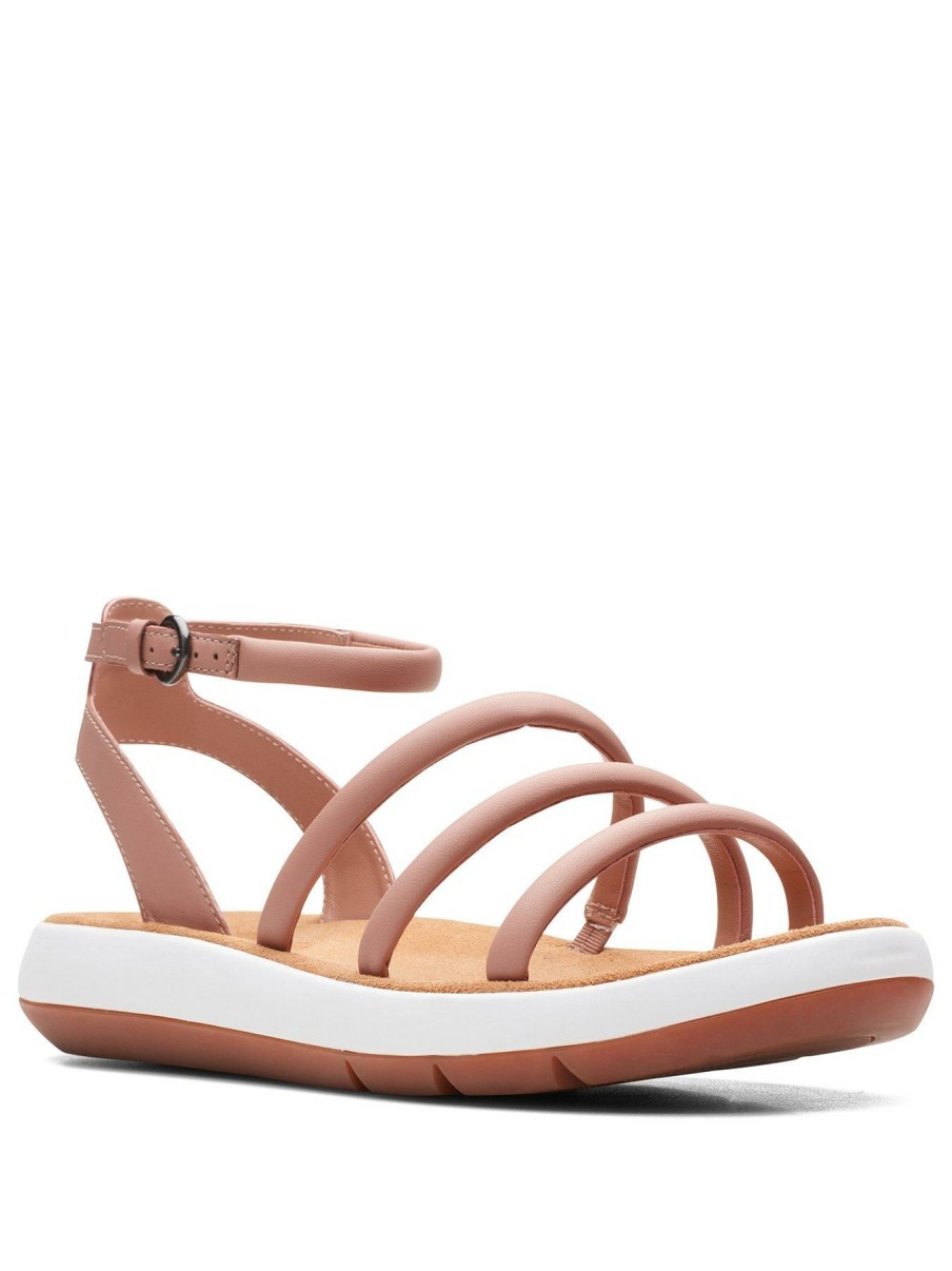 Shoes & Boots * | Clarks Jemsa Style Sandals Rose Leather