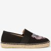 Flip Flops & Sandals * | Kenzo Tiger Elastic Espadrilles Black