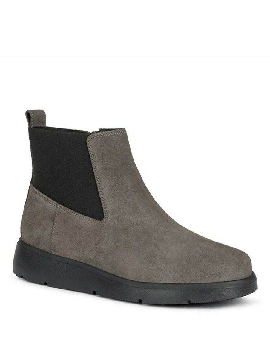 Shoes & Boots * | Geox Ankle Boots Grey