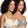 Lingerie * | Dorina Lila Light Padded Demi Bra (2 Pack) Multi