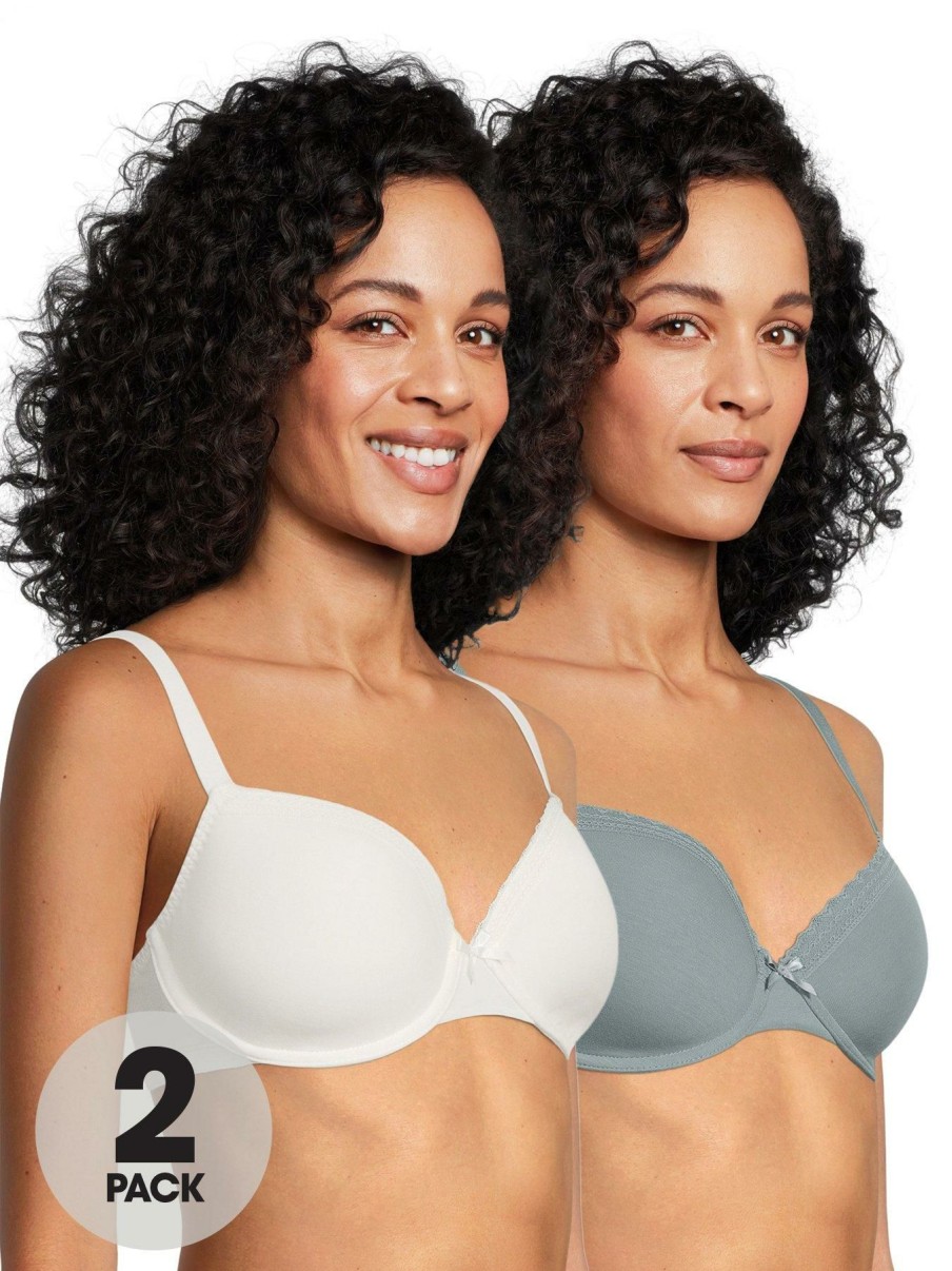 Lingerie * | Dorina Lila Light Padded Demi Bra (2 Pack) Multi