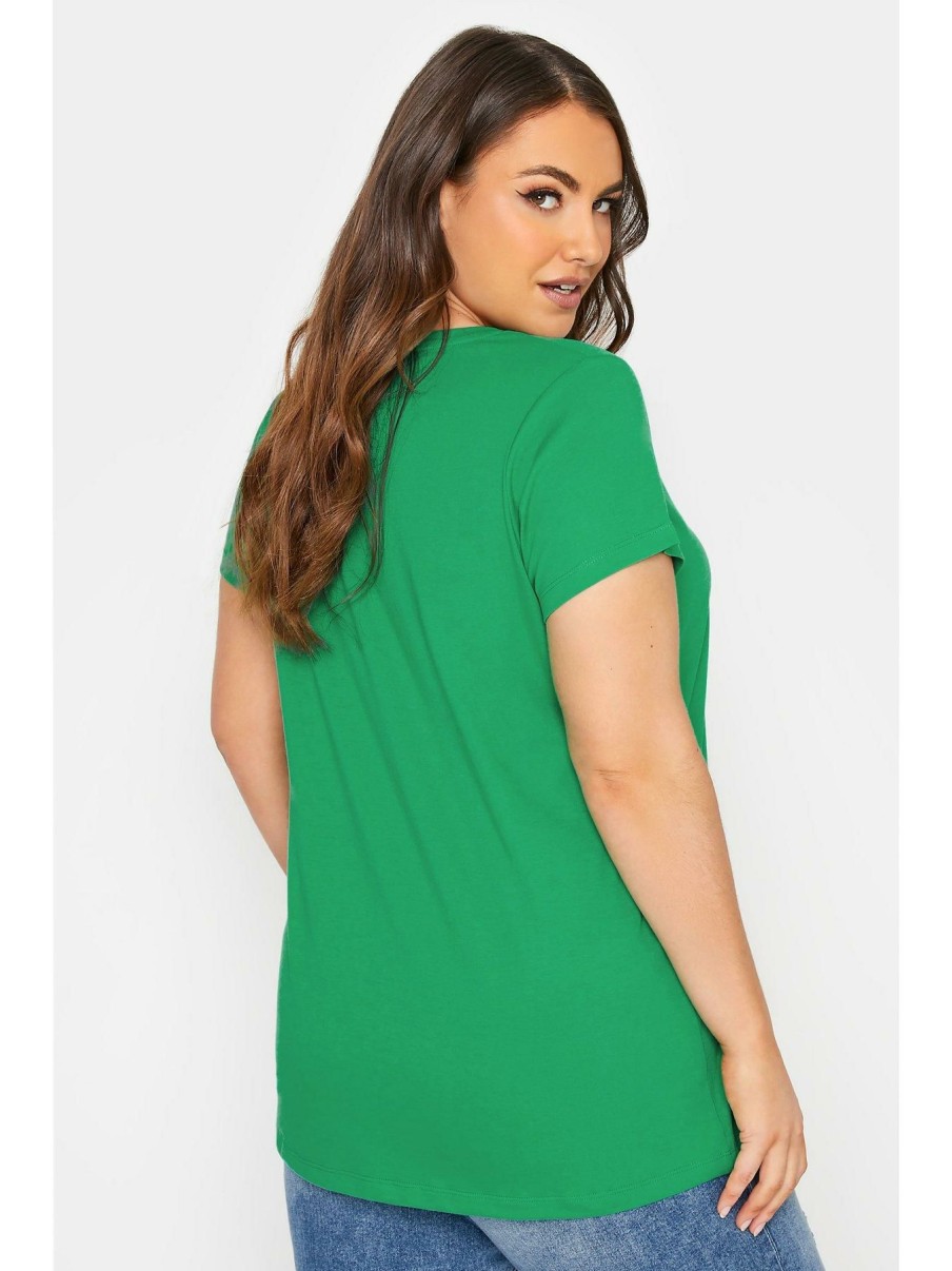 Tops & T-Shirts * | Yours Core Basic T-Shirt Emerald