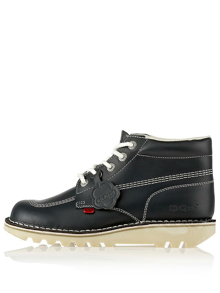 Shoes & Boots * | Kickers Kick Hi Ankle Boot Dark Blue/White