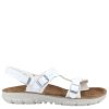 Shoes & Boots * | Birkenstock Saragossa Flat Sandals White