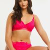 Lingerie * | Figleaves Harper Geometric Lace Full Cup Underwired Bra Pink