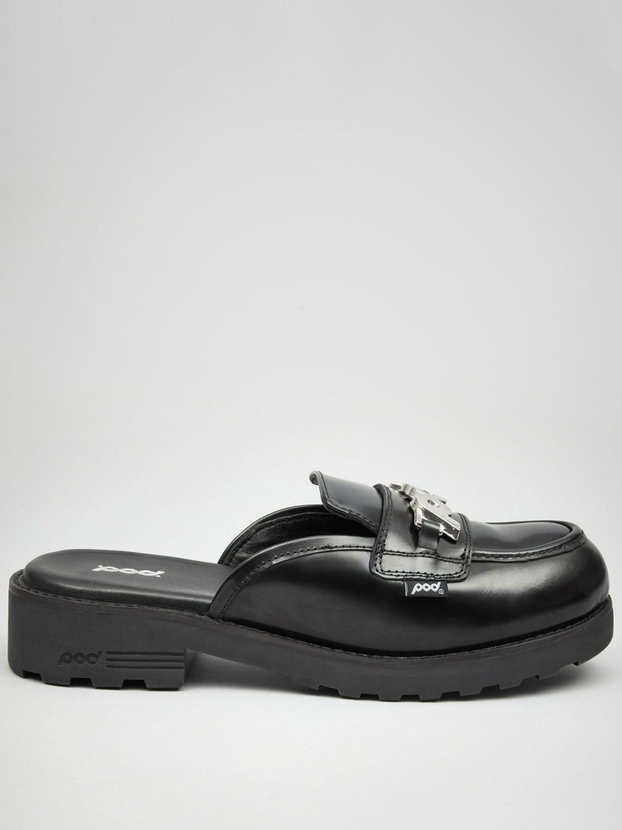 Shoes & Boots * | Pod Nancy Mule Loafer Black