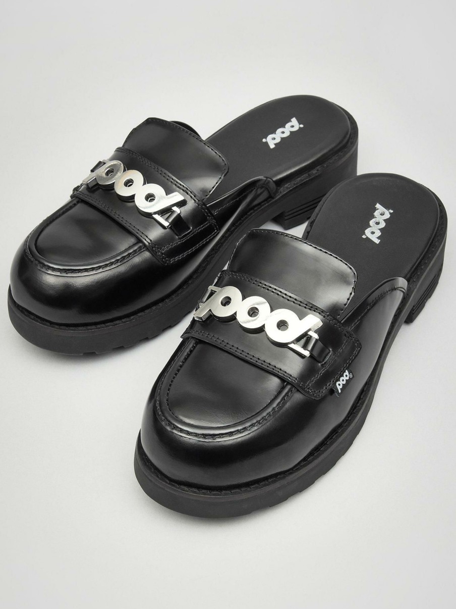 Shoes & Boots * | Pod Nancy Mule Loafer Black