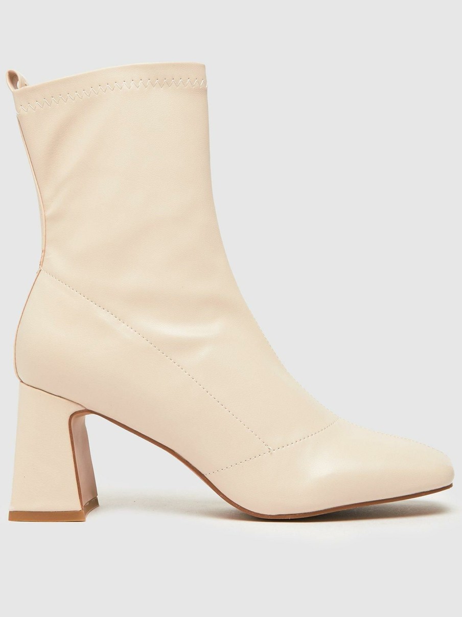 Shoes & Boots * | Schuh Bella Flared Heel Stretch Boot