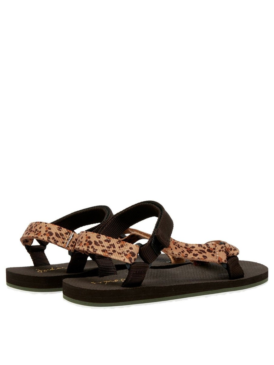 Shoes & Boots * | Joules Trail Leopard Print Sandal Tan