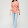 Tops & T-Shirts * | V By Very Ruffle Wrap Jersey Top Floral Print