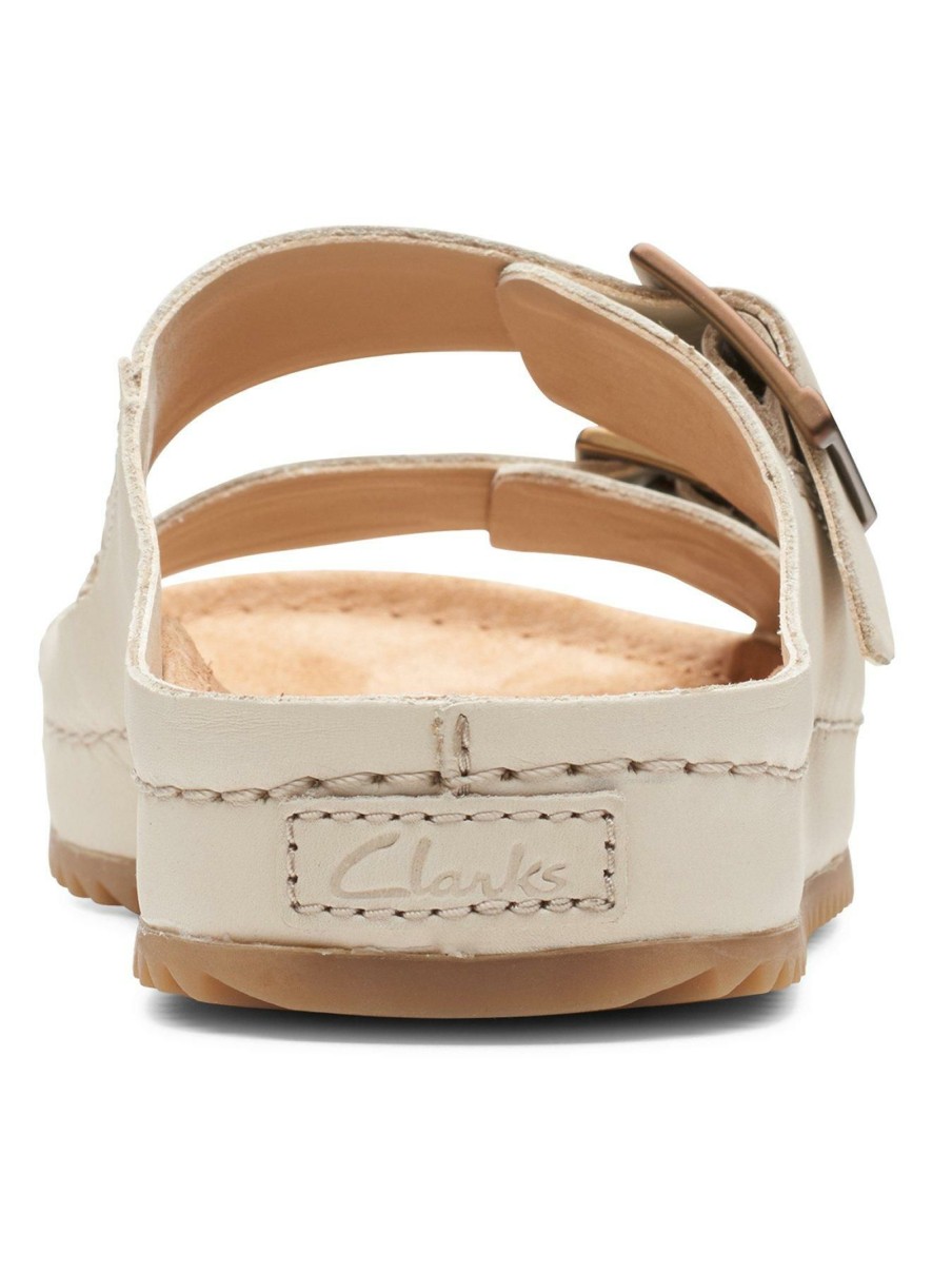 Shoes & Boots * | Clarks Brookleigh Sun Sandals Ivory Leather