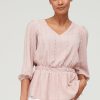 Tops & T-Shirts * | V By Very 3/4 Sleeve Broderie Smock Top Blush