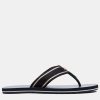 Flip Flops & Sandals * | Coach Zoe Webbed Flip Flops Black