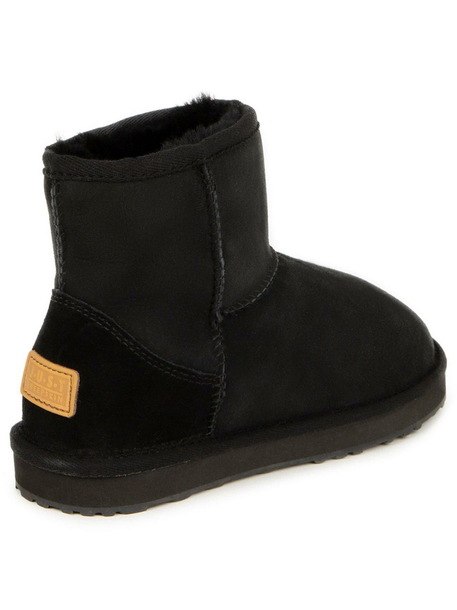 Shoes & Boots * | Just Sheepskin Ladies Mini Classic Sheepskin Boot Black