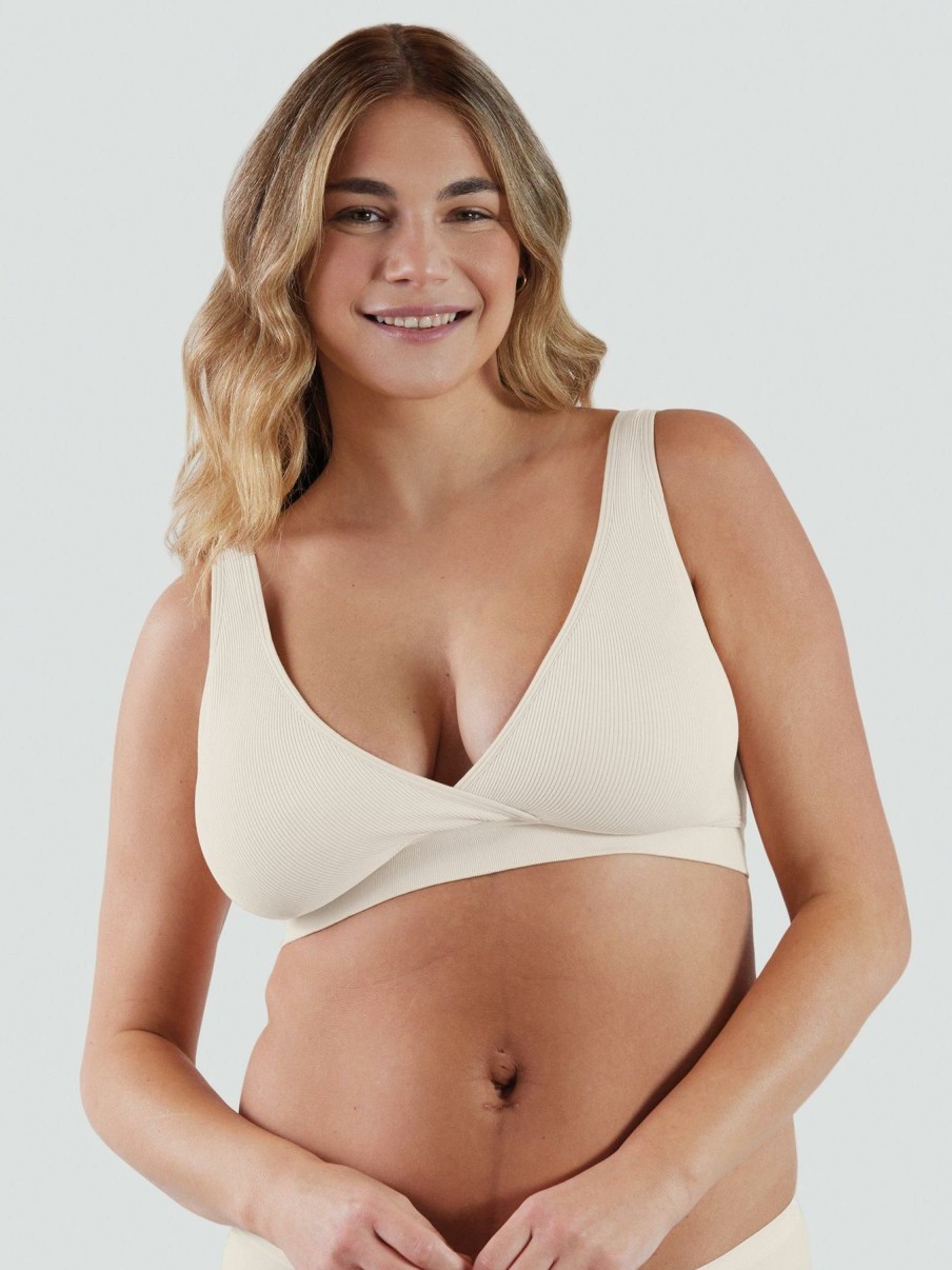 Lingerie * | Bravado Restore Rib Nursing Bra White