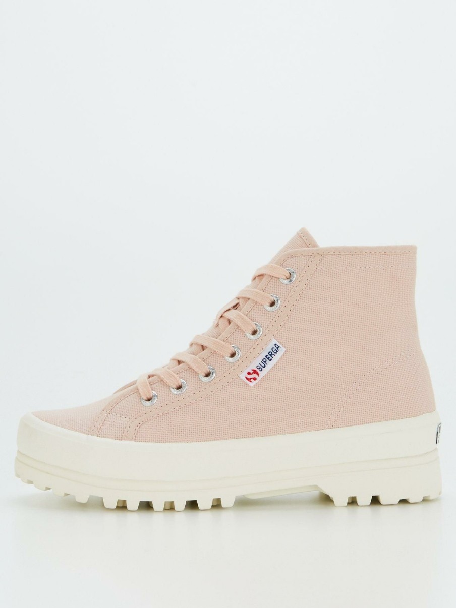 Shoes & Boots * | Superga 2341 Alpina Cotu High Top Plimsolls Pink