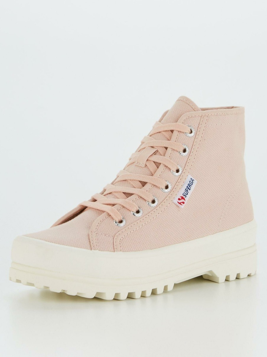 Shoes & Boots * | Superga 2341 Alpina Cotu High Top Plimsolls Pink