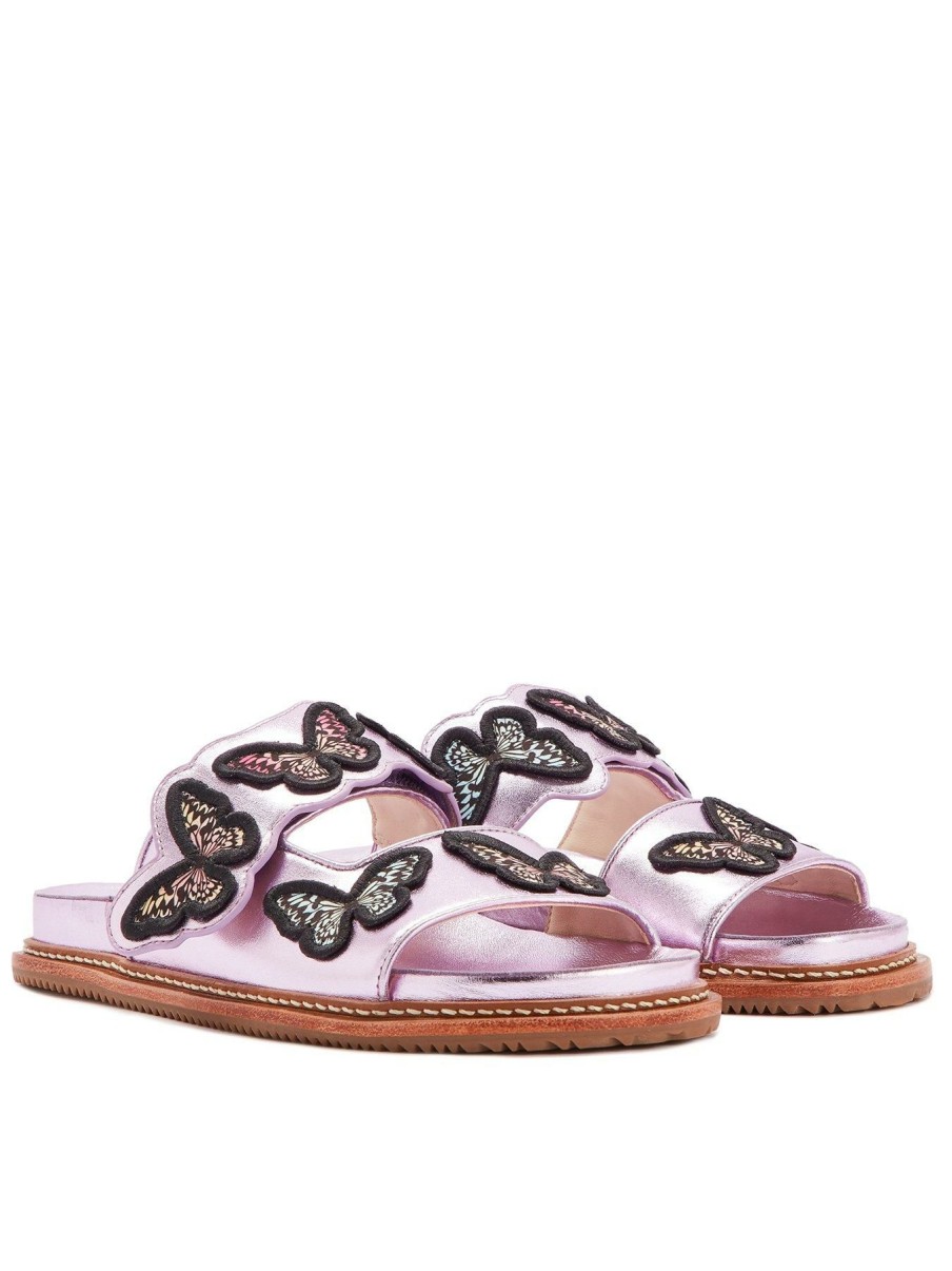 Flip Flops & Sandals * | Sophia Webster Riva Sliders Lilac