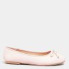 Shoes & Boots * | Yours Clothing Classic Ballerina Pink