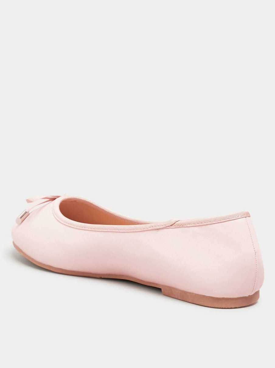 Shoes & Boots * | Yours Clothing Classic Ballerina Pink