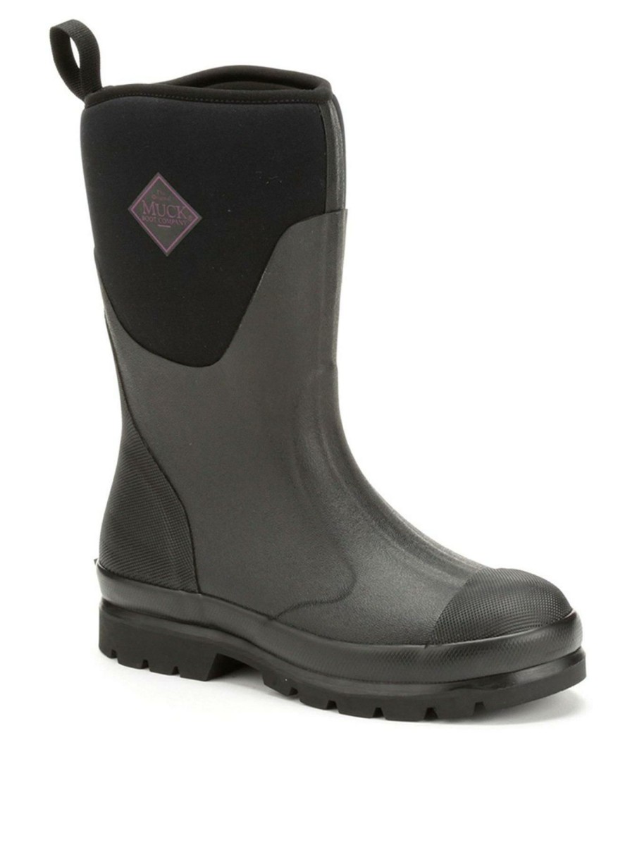 Shoes & Boots * | Muck Boots Chore Mid Wellington Boot Black