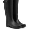 Shoes & Boots * | Hunter Original Refined Back Strap Wellington Boots Black