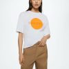 Tops & T-Shirts * | Mango Tangerine T-Shirt White