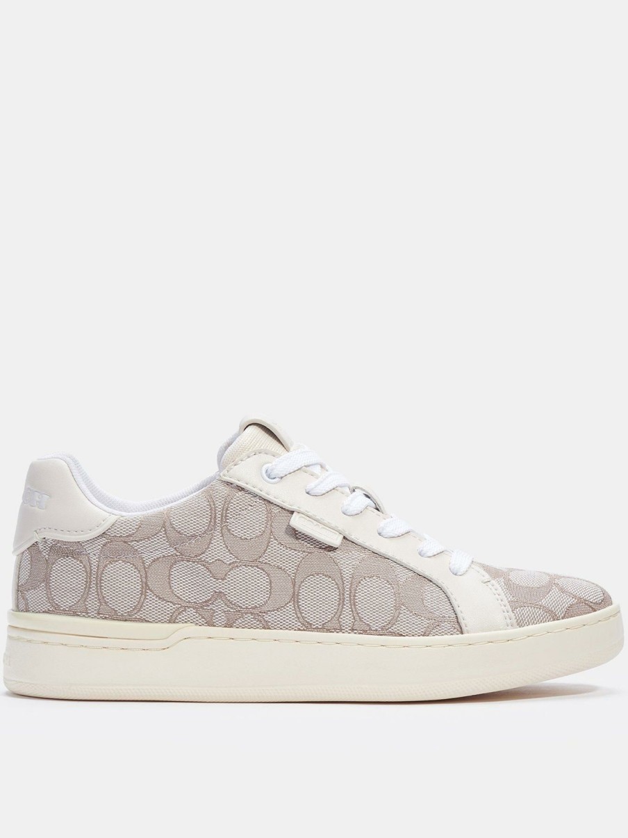 Trainers * | Coach Lowline Jacquard Trainers Off White