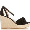 Flip Flops & Sandals * | Kate Spade New York Tianna Espadrille Wedges Black