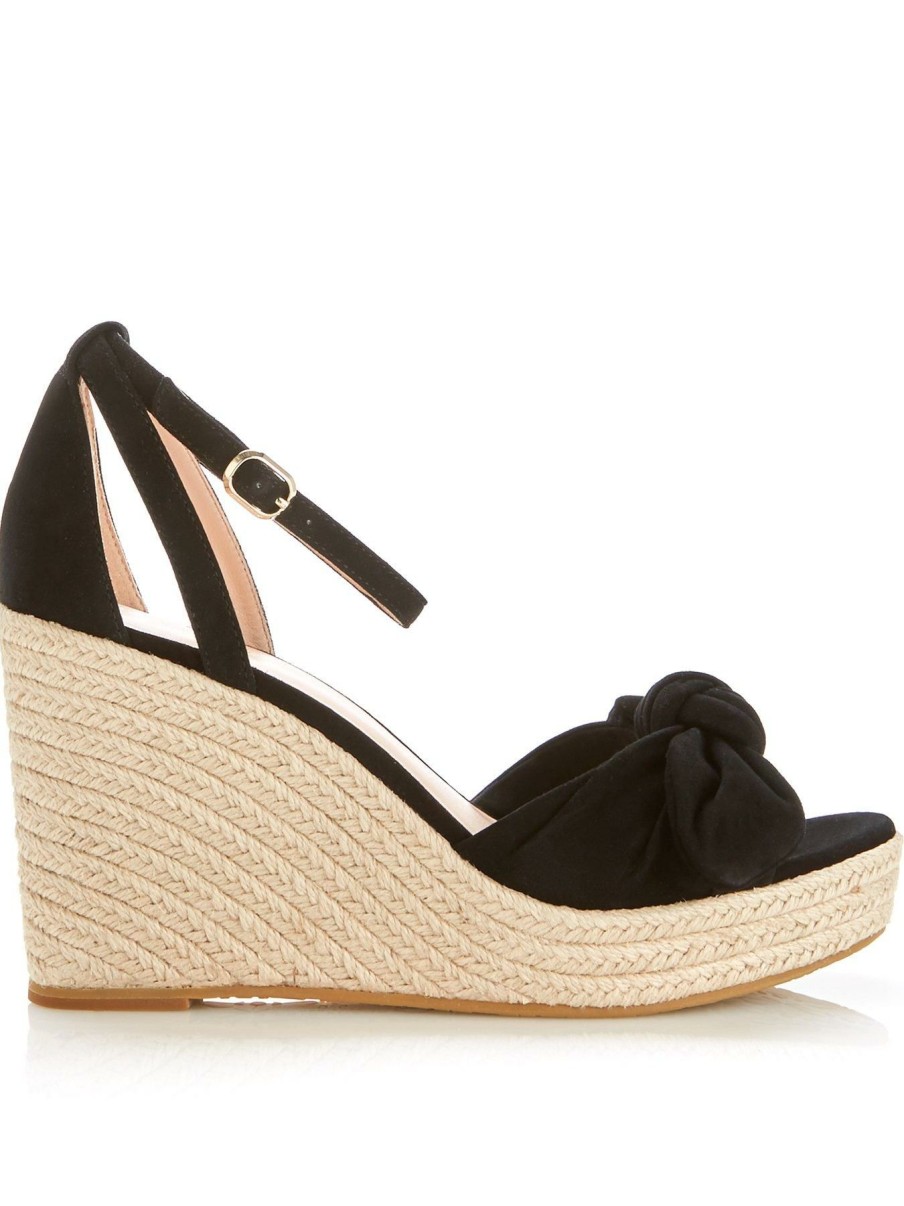 Flip Flops & Sandals * | Kate Spade New York Tianna Espadrille Wedges Black