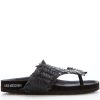 Flip Flops & Sandals * | Love Moschino Knotted Detail Sandals Black