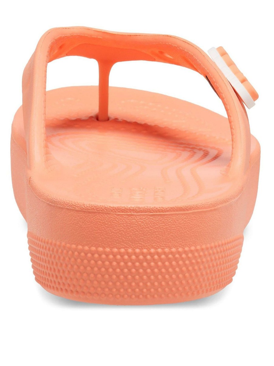 Shoes & Boots * | Crocs Classic Platform Flip Flops Orange