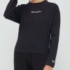 Tops & T-Shirts * | Champion Long Sleeve T-Shirt Black