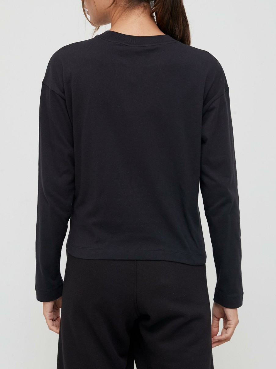 Tops & T-Shirts * | Champion Long Sleeve T-Shirt Black