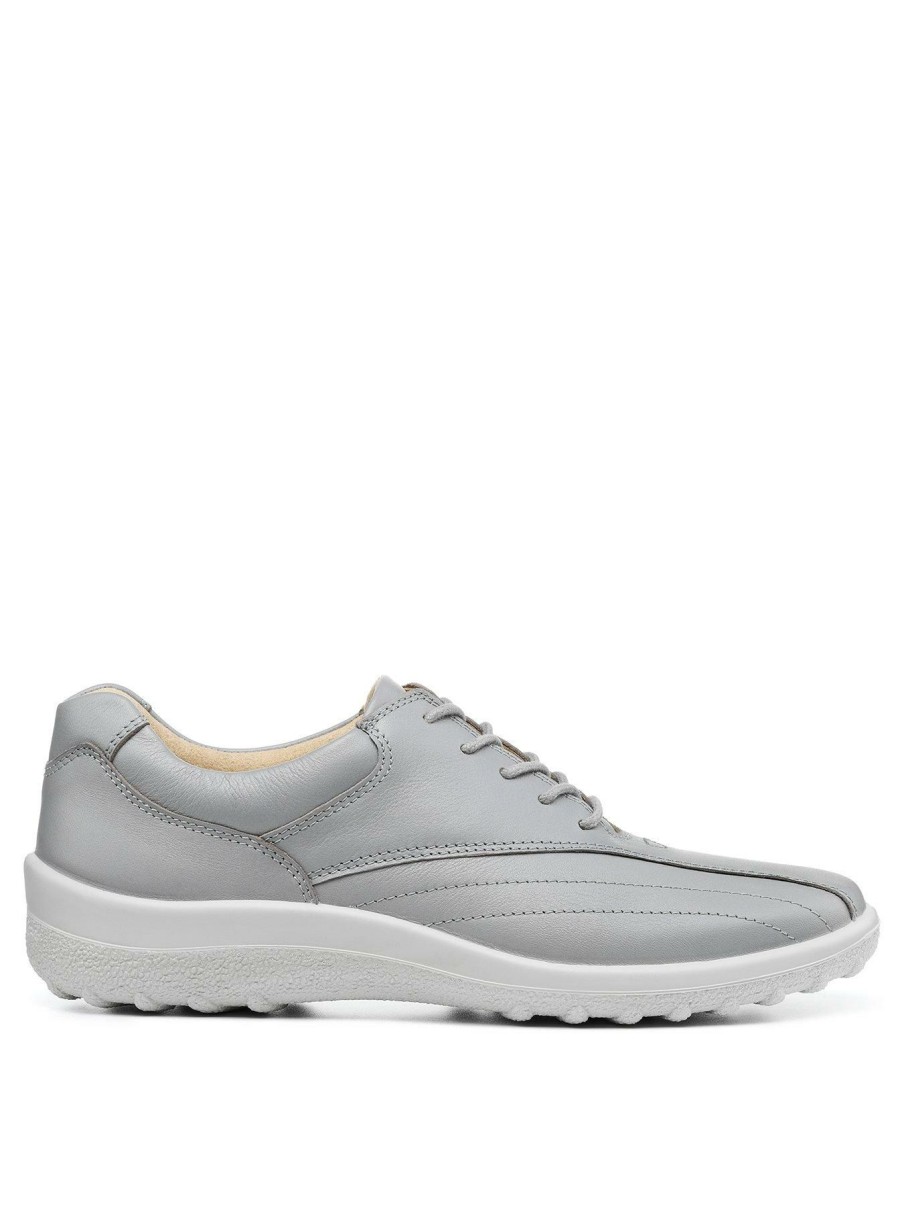 Shoes & Boots * | Hotter Tone Ii Extra Wide Fit Flat Shoes Grey