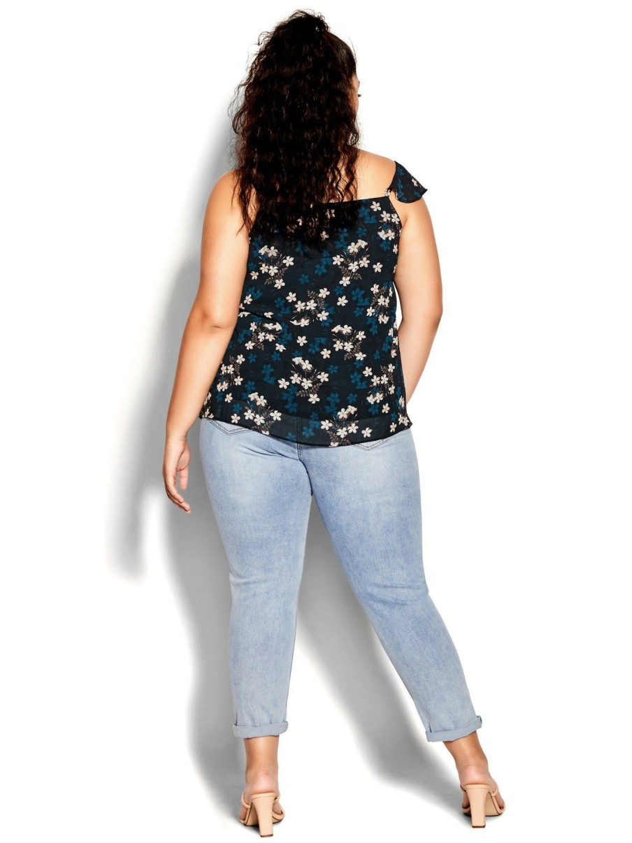 Tops & T-Shirts * | City Chic Cascade Top Floral