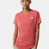 Tops & T-Shirts * | The North Face Short Sleeve Simple Dome T-Shirt Rose