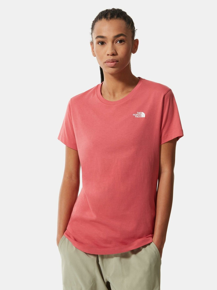 Tops & T-Shirts * | The North Face Short Sleeve Simple Dome T-Shirt Rose