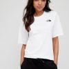 Tops & T-Shirts * | The North Face Boyfriend Simple Dome T-Shirt White