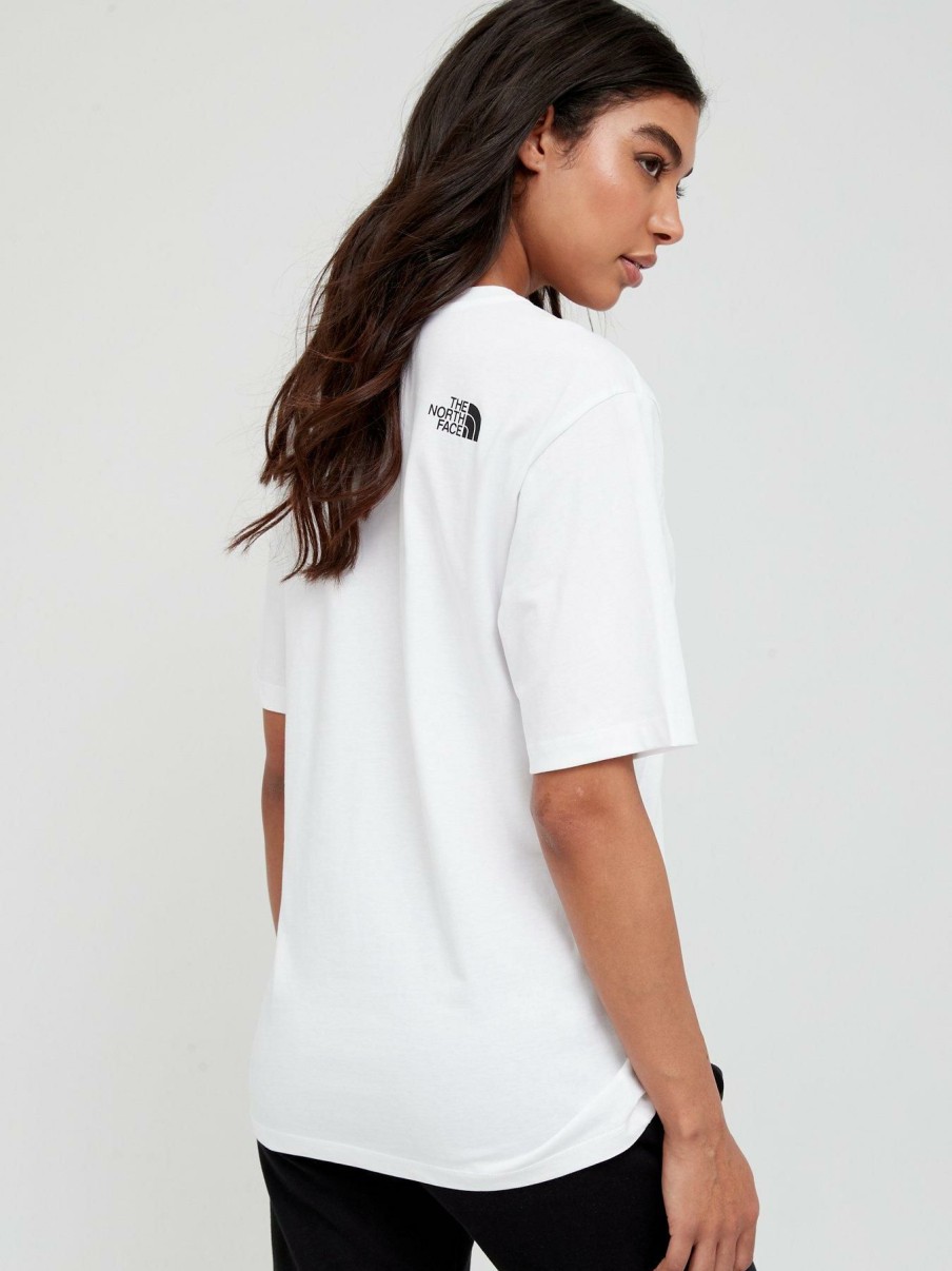 Tops & T-Shirts * | The North Face Boyfriend Simple Dome T-Shirt White