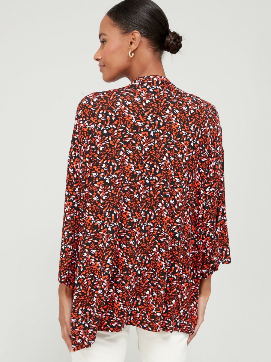 Tops & T-Shirts * | V By Very Cover Up Kimono Jacket Print