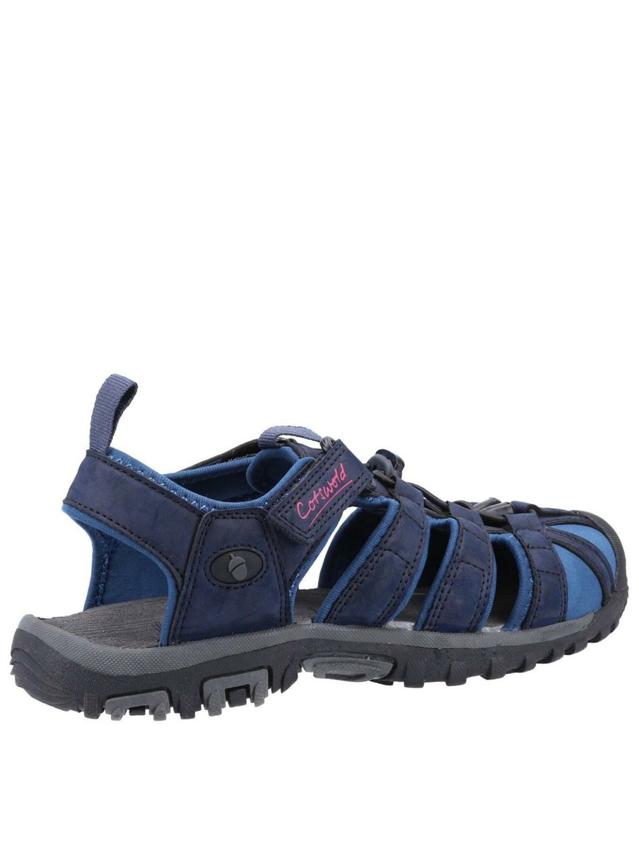 Shoes & Boots * | Cotswold Colesbourne Flat Sandals Navy