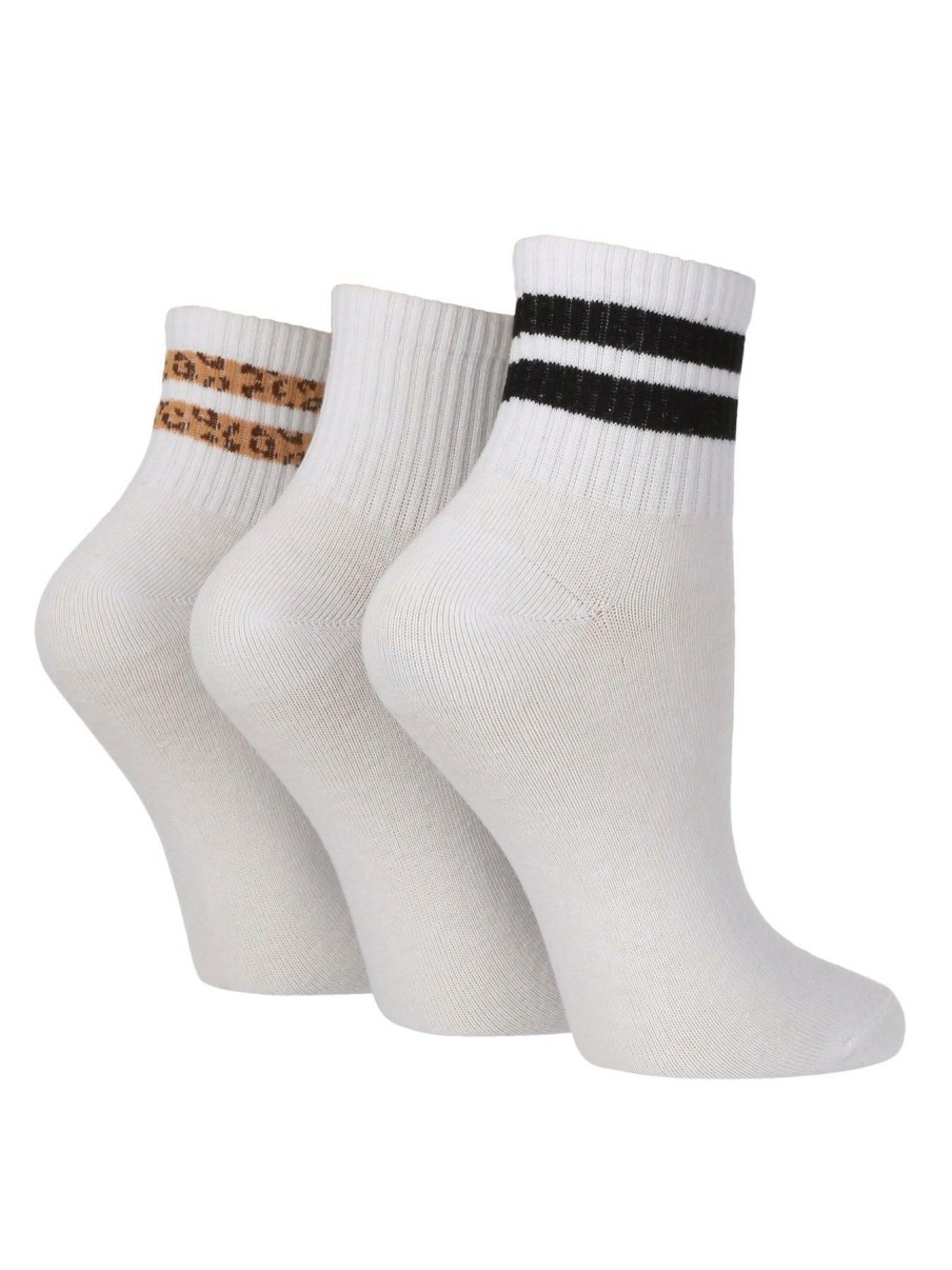 Lingerie * | Wild Feet 3 Pack Sport Socks Multi