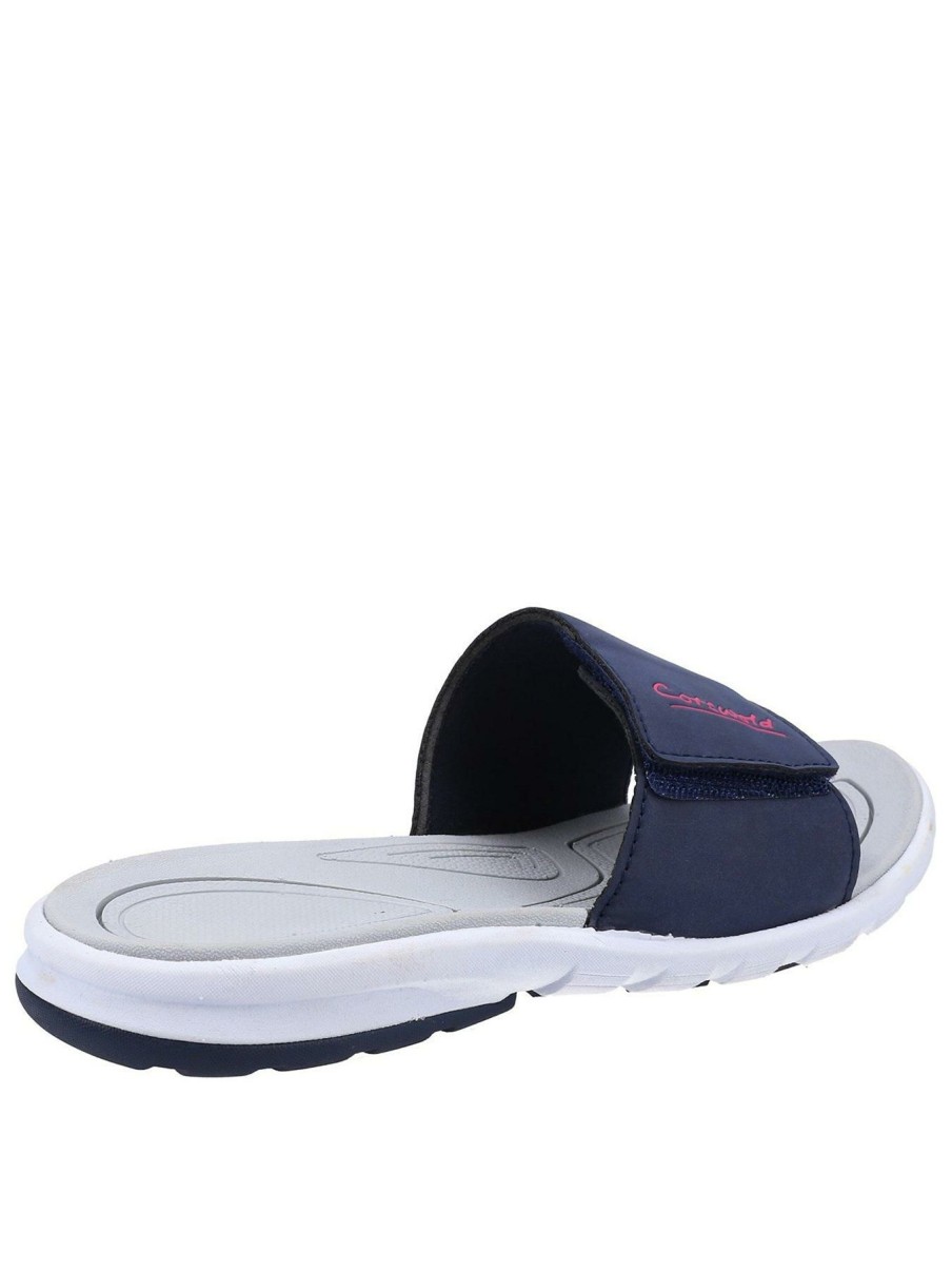 Shoes & Boots * | Cotswold Windrush Slides Navy