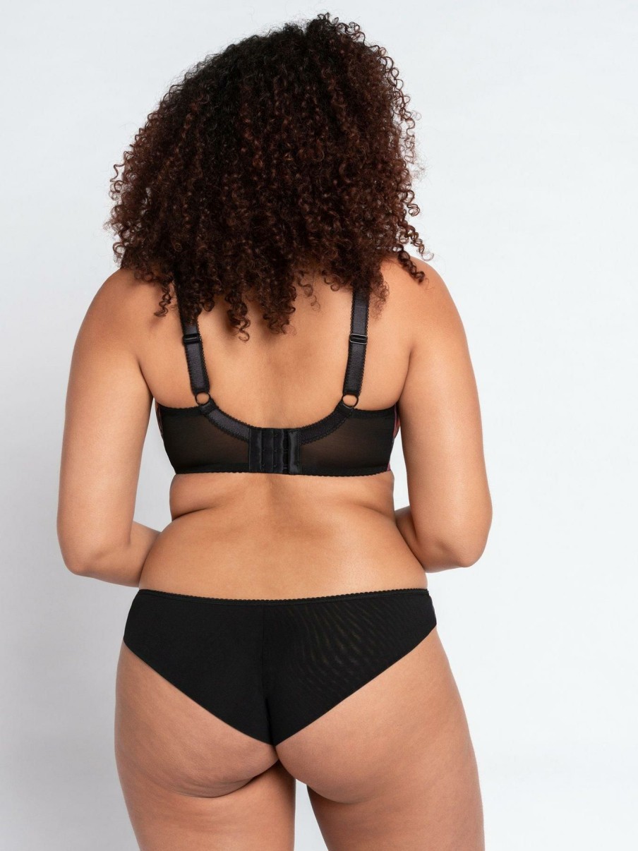 Lingerie * | Curvy Kate Everyday Drama Queen Brief Black Print